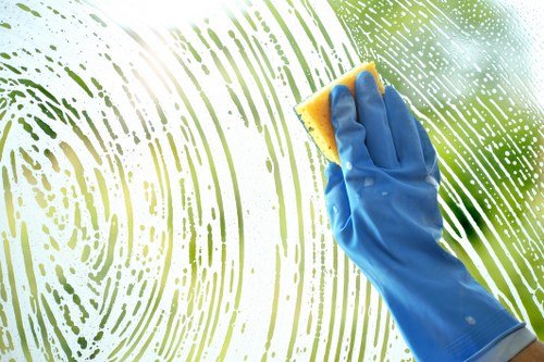 Kitchen and bathroom surfaces being cleaned during a TW1 home cleaning appointment