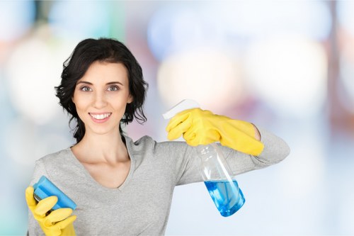 Vacuuming and dusting rooms during end of tenancy cleaning in TW1