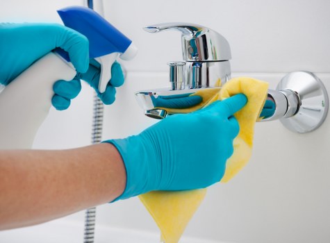 Clean and sanitised shared office kitchen in TW1