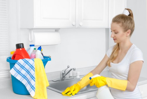 Local Tw1 carpet cleaning service removing dirt and stains from a hallway carpet